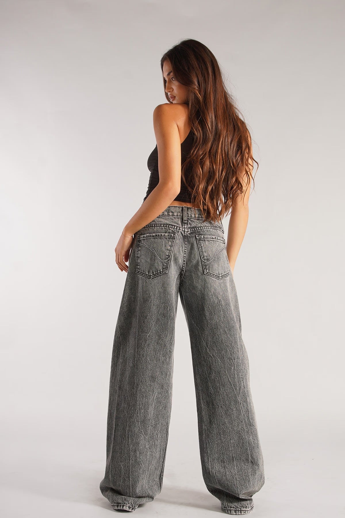 Black Low Rise Jeans